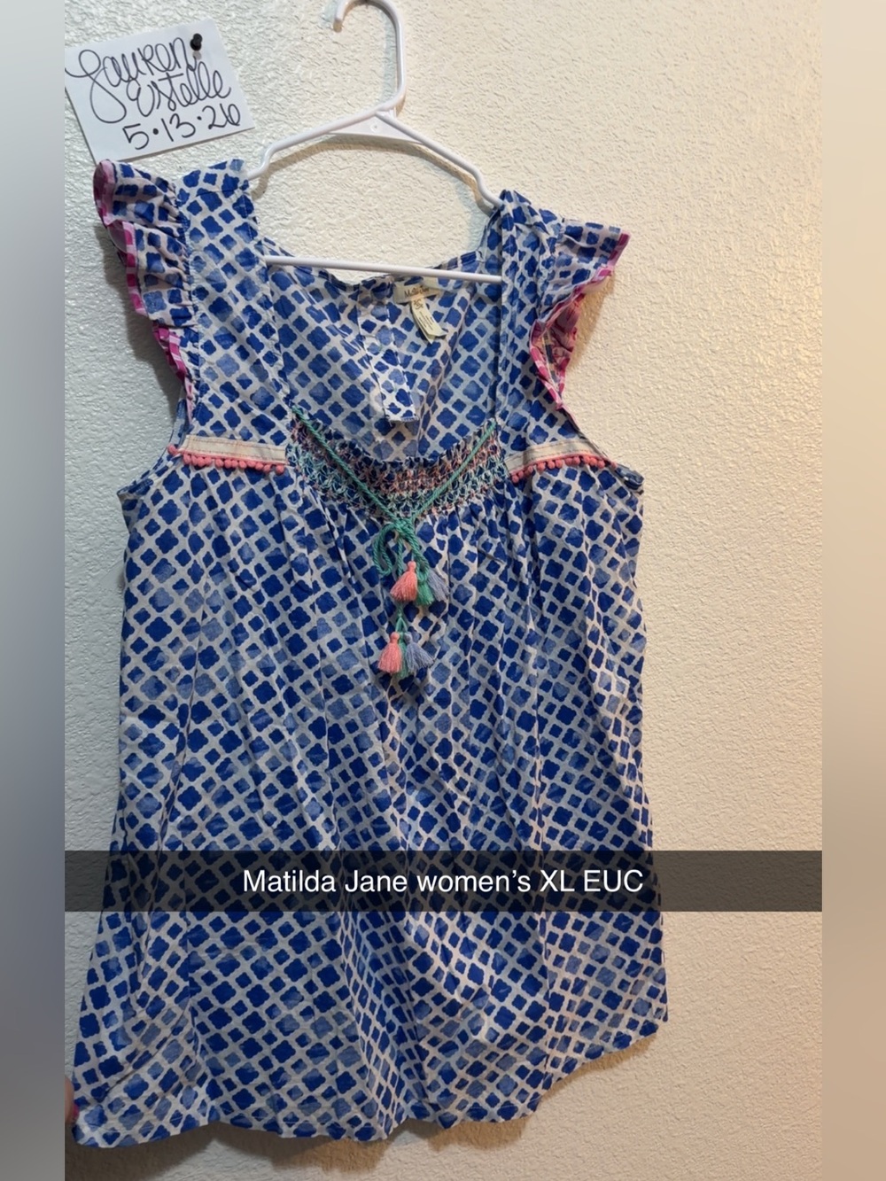 Women’s Matilda Jane XL top EUC